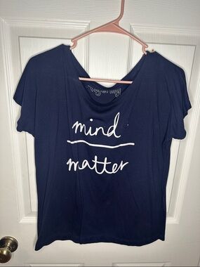 Tigerlily Navy Graphic 'Mind Matter' Short Sleeve Tee